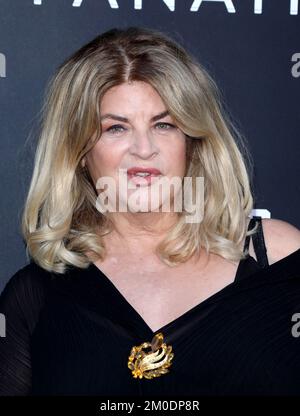 Die Cheers-Schauspielerin Kirstie Alley ist nach einem kurzen Kampf gegen den Krebs gestorben. Sie war 71. Jahre alt. Kirstie Alley auf der Premiere „The Fanatic“ Los Angeles, die am 22. August 2019 im Egyptian Theatre in Hollywood, Kalifornien, stattfindet. © David Acosta / AFF-USA.COM Stockfoto