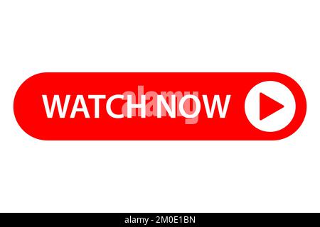 Jetzt ansehen Button Icon Vektor Video abspielen Button-Zeichen Jetzt ansehen Buttons. Schaltfläche „Video abspielen“ Stock Vektor