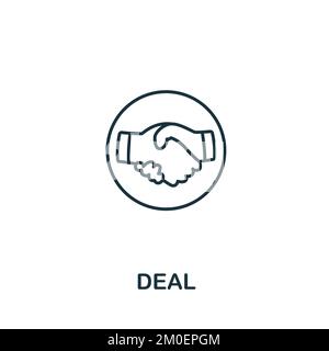 Angebotssymbol. Monochromes, einfaches Kundenbeziehungssymbol für Vorlagen, Webdesign und Infografiken Stock Vektor