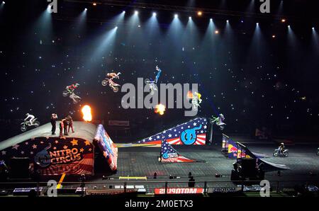 Vorstellung des Nitro Circus im Gelredome - Arnheim 2012 Holland. Vvbvanbree Fotografie. Stockfoto