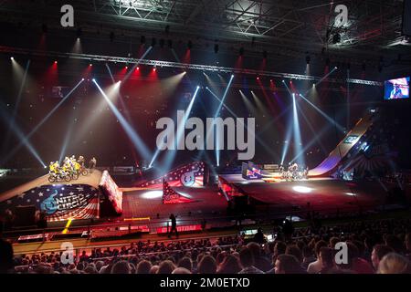 Vorstellung des Nitro Circus im Gelredome - Arnheim 2012 Holland. Vvbvanbree Fotografie. Stockfoto