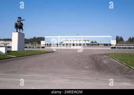 Frankreich, Bretagne, Coetquidan, Guer auf 2021-03-24. Bericht über die Ausbildung der Militärschule InterArms in Saint-Cyr Coetquidan in Morbihan. Das EM Stockfoto
