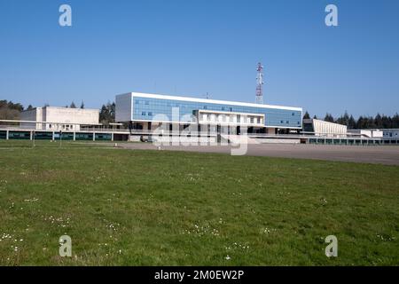 Frankreich, Bretagne, Coetquidan, Guer auf 2021-03-24. Bericht über die Ausbildung der Militärschule InterArms in Saint-Cyr Coetquidan in Morbihan. Das EM Stockfoto