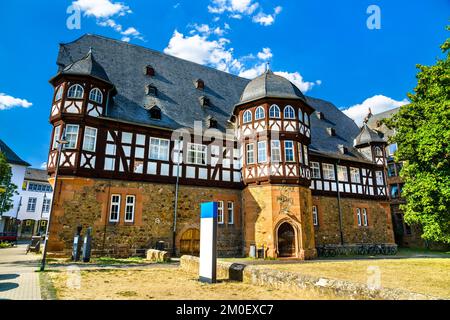 Fachwerkschloss in Giessen - Hessen, Deutschland Stockfoto
