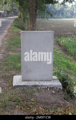 Eine Schilderansicht auf der Straße für Werbung Stockfoto