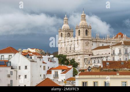 Kloster von Sao Vicente de Fora in Lissabon, Portugal. Stockfoto