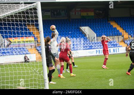 WSL Liverpool gegen West Ham im Prenton Park Birkenhead, Liverpool (Terry Scott/SPP) Guthaben: SPP Sport Press Photo. Alamy Live News Stockfoto