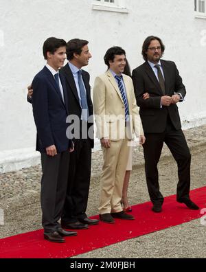 Prinzessin Maries Familie. (Claus Bonnerup/POLFOTO) Stockfoto