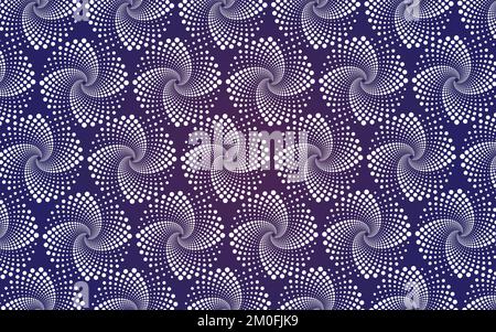 Abstraktes kreisförmiges geometrisches Muster-Vektordesign, abstrakte 3D-Illustration Stock Vektor