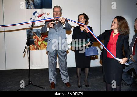 Prince Consort Henrik eröffnet am Donnerstag, den 1.. November, die französische Reise- und Lifestyle-Ausstellung „A French Affair“ im Docken in Nordhavn, Kopenhagen. Der Markt wurde von französischen Unternehmen und Lebensmittelkünstlern geschaffen und dauert 4 Tage. FOTOGRAF BO NYMANN / POLFOTO Stockfoto