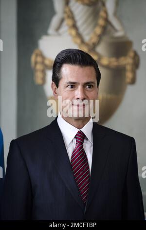 Enrique Pena Nieto während des Staatsbesuchs des mexikanischen Präsidenten in Dänemark. Stockfoto