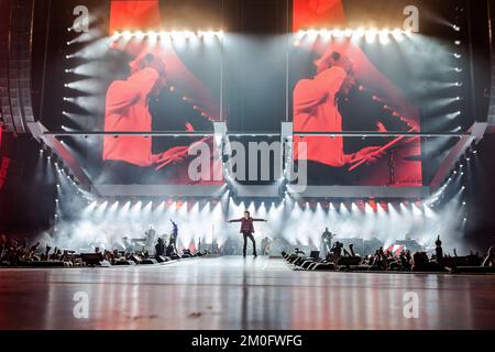 Die Rolling Stones treten am 3. Oktober im Telia Parken in Kopenhagen auf Stockfoto