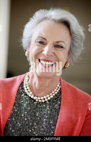 Prinzessin Benedikte feiert am 29. 2019. April ihren 75.. Geburtstag. Für den Anlass wurden neue Porträts von ihr in ihrer Wohnung im Schloss Amalienborg aufgenommen. Fotografiert am 24.. April Stockfoto