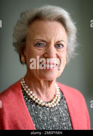 Prinzessin Benedikte feiert am 29. 2019. April ihren 75.. Geburtstag. Für den Anlass wurden neue Porträts von ihr in ihrer Wohnung im Schloss Amalienborg aufgenommen. Fotografiert am 24.. April Stockfoto