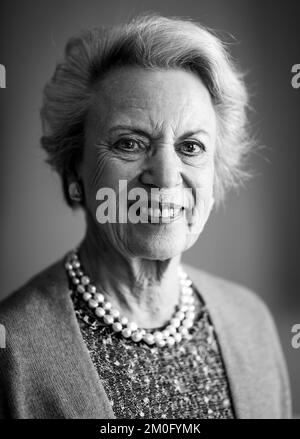 Prinzessin Benedikte feiert am 29. 2019. April ihren 75.. Geburtstag. Für den Anlass wurden neue Porträts von ihr in ihrer Wohnung im Schloss Amalienborg aufgenommen. Fotografiert am 24.. April Stockfoto