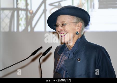 Queen Margrethe eröffnet das neue Museum von Kopenhagen am Freitag, den 7. 2020. Februar. Das Museum von Kopenhagen wurde in neuen Räumlichkeiten wiedereröffnet. Das Gebäude wurde renoviert, so dass die Flure und Zimmer wie 1894 aussehen. (Foto: Ida Guldbæk Arentsen / Ritzau Scanpix) Stockfoto