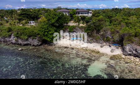 Privater Strand im Amorita Resort, Panglao, Bohol, Philippinen Stockfoto