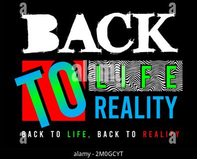 Reality-Design-Vektoren für den Druck und mehr Stock Vektor