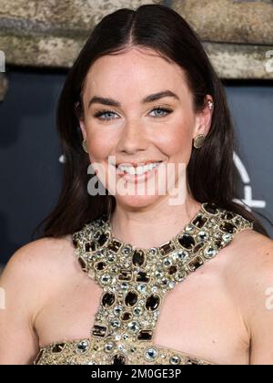 HOLLYWOOD, LOS ANGELES, KALIFORNIEN, USA - DEZEMBER 05: Lyndon Smith trifft am 5. Dezember 1 im El Capitan Theatre in Hollywood, Los Angeles, Kalifornien, USA auf die Disney+ Original Series „National Treasure: Edge of History“ der Saison 2022 ein. (Foto von Xavier Collin/Image Press Agency) Stockfoto