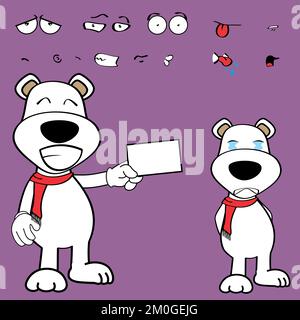 Kawaii-Ausdrücke im Vektorformat Stock Vektor