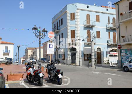 Santa Teresa di Gallura, Italien - 19. Oktober 2022: Blick von Santa Teresa di Gallura auf Sardinien in Italien Stockfoto