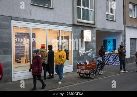 Das PhotobookMuseum in der Koerner Straße im Ehrenfeld, Köln. Das Fotobuchmuseum in der Koernerstraße im Stadtteil Ehrenfeld, Köln Stockfoto