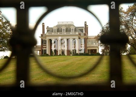 Lynchburg, VA, USA. Villa Marie, Kalifornien 1911, im Rivermont Historic District. Stockfoto