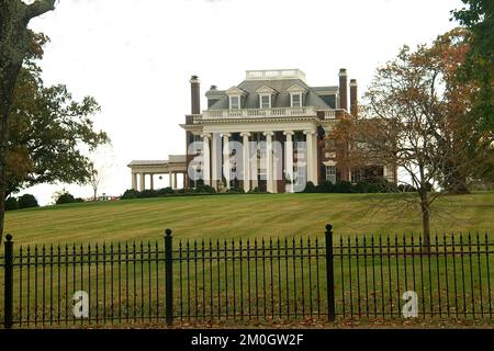 Lynchburg, VA, USA. Villa Marie, Kalifornien 1911, im Rivermont Historic District. Stockfoto