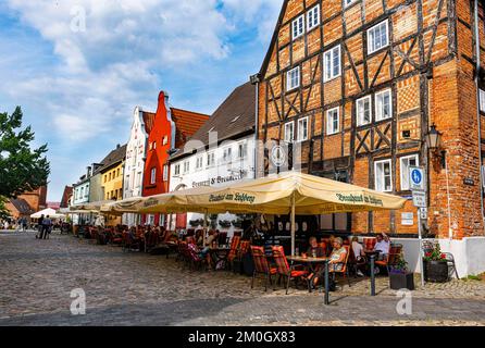 Hansestäume, UNESCO-Weltkulturerbe Hansestadt Wismar, Deutschland, Europa Stockfoto