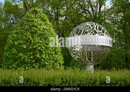 Artwork Cardinal von Galen, Dinklage, Oldenburger Münsterland, Niedersachsen, Deutschland, Europa Stockfoto