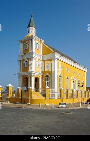 Kathedrale der Königin des heiligsten Rosenkranzes, Willemstad, Curacao, ABC-Inseln, Niederländische Antillen, Karibik, Südamerika Stockfoto