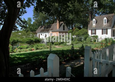 Das Taliaferro-Cole House in Colonial Williamsburg, Virginia, USA Stockfoto