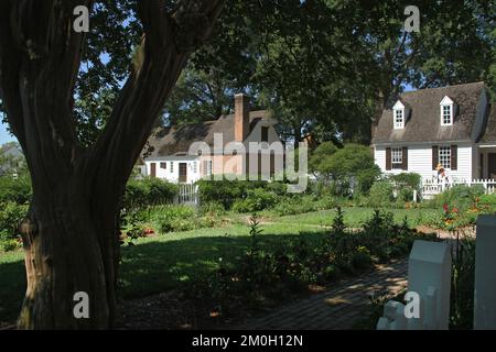 Das Taliaferro-Cole House in Colonial Williamsburg, Virginia, USA Stockfoto