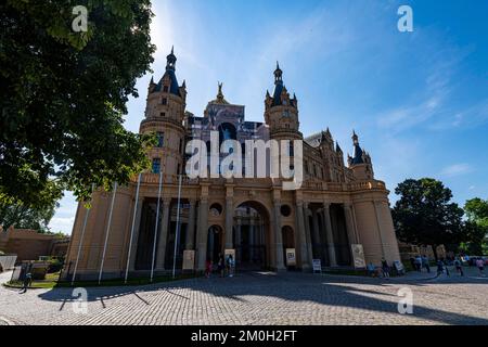 Oper und Theater von Schwerin, Mecklenburg-Vorpommern, Deutschland, Europa Stockfoto