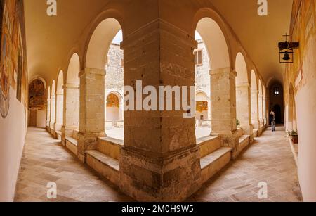 Italien, Apulien, Galatina, Basilica di Santa Caterina d'Alessandria, das Kloster Stockfoto