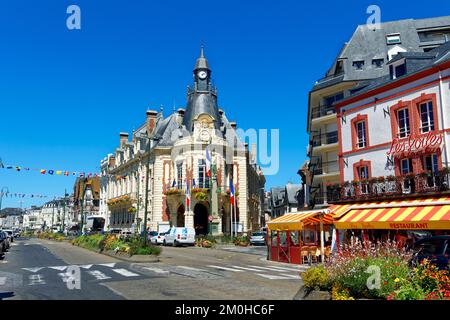 Frankreich, Calvados (14), Pays d'Auge, C?te Fleurie, Trouville-sur-Mer/Frankreich, Calvados, Pays d'Auge, Cote Fleurie (Blumenküste), Trouville sur Mer Stockfoto