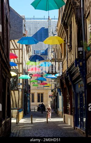 Frankreich, seine Maritime, Rouen, Rue Massacre Stockfoto