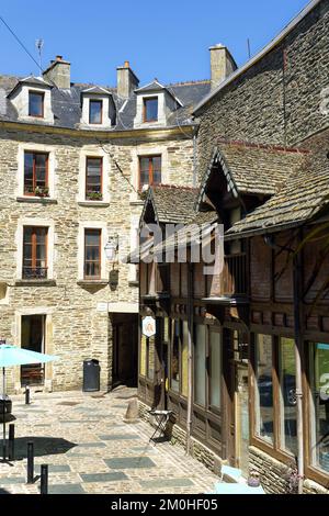 Frankreich, Manche, Cotentin, Cherbourg Octeville, Cour Marie, Drehort des Films Les Parapluies de Cherbourg Stockfoto