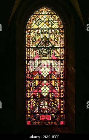 Frankreich, Manche, Cotentin, Val de Saire, Quettehou, Die Kirche des Heiligen Vigors Stockfoto