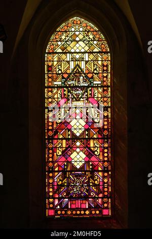 Frankreich, Manche, Cotentin, Val de Saire, Quettehou, Die Kirche des Heiligen Vigors Stockfoto