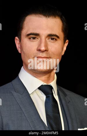 Darius Campbell. "Batman gegen Superman : Dämmerung der Gerechtigkeit", europäische Premiere, Odeon Leicester Square, London. UK Stockfoto