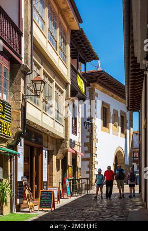 Spanien, Provinz Kantabrien, Comillas, Bühne auf der Camino del Norte, spanische Pilgerroute nach Santiago de Compostela Stockfoto