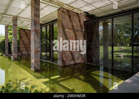 Schweiz, Basel, Riehen, Beyeler Stiftung vom Architekten Renzo Piano Stockfoto