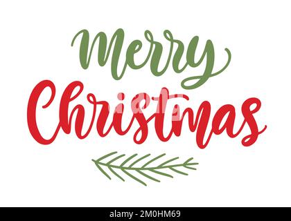 Merry Christmas Schriftzug-Banner Stock Vektor