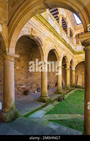 Spanien, Provinz Biskaya, Ziortza-Bolibar, Kloster Zenarruza am Camino del Norte, spanische Pilgerroute nach Santiago de Compostela, UNESCO-Weltkulturerbe Stockfoto