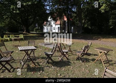 Hamburg, Bergedorf, Deutschland, 27. September 2018. Hamburger Observatorium in Bergedorf Stockfoto