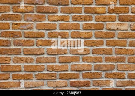 Ziegelwandtextur. Foto mit Backstein-Hintergrund. Architektonisches 3D-Designmaterial. Stockfoto
