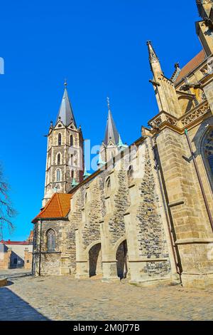 Historische St. Bartholomew Parish Church, Kolin, Tschechische Republik Stockfoto