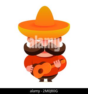 Cinco De Mayo-Hut. Vektor-Illustration. Stock Vektor