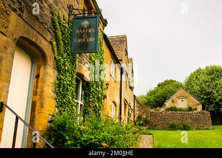 Guiting Power Cotswold Village im Südwesten Englands. Stockfoto